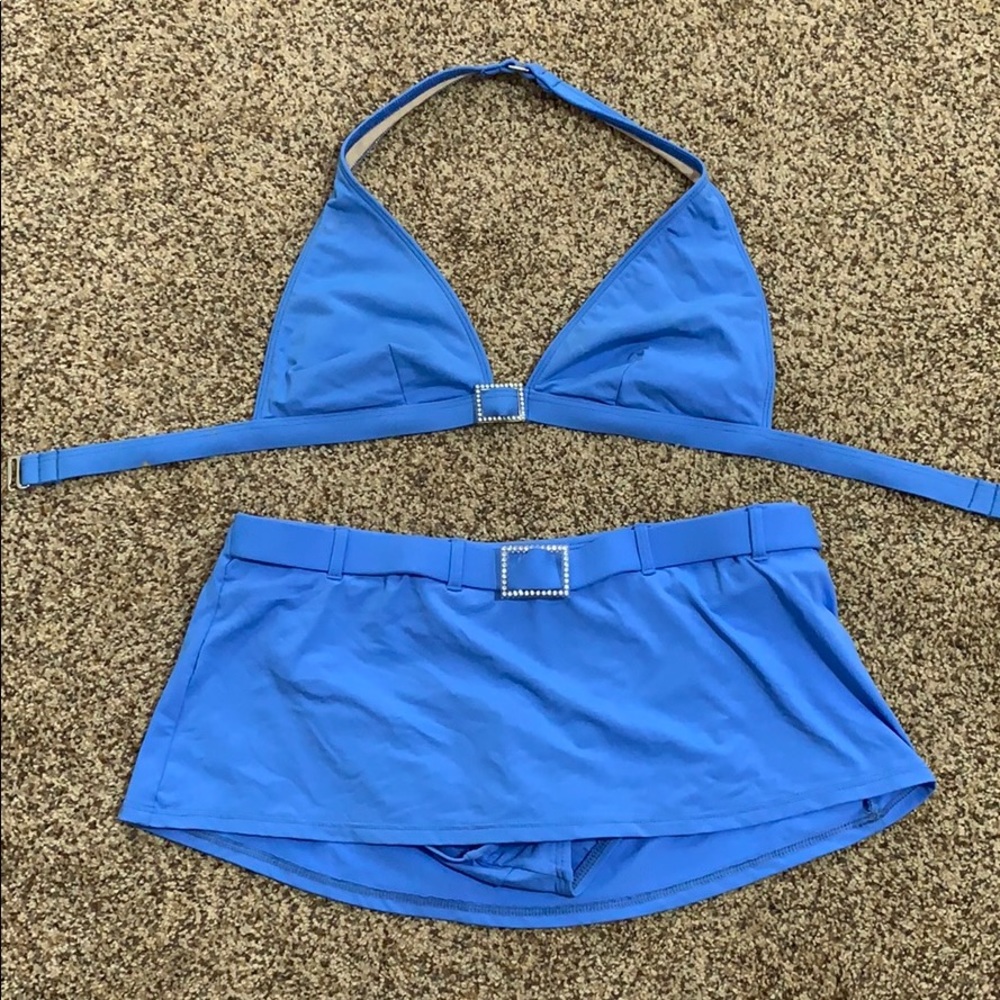 Blue bikini